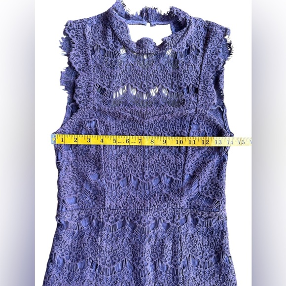 FREE PEOPLE x Intimately Daydream Lace Bodycon Slip XS Lavender Dress Open Back - Picture 7 of 9